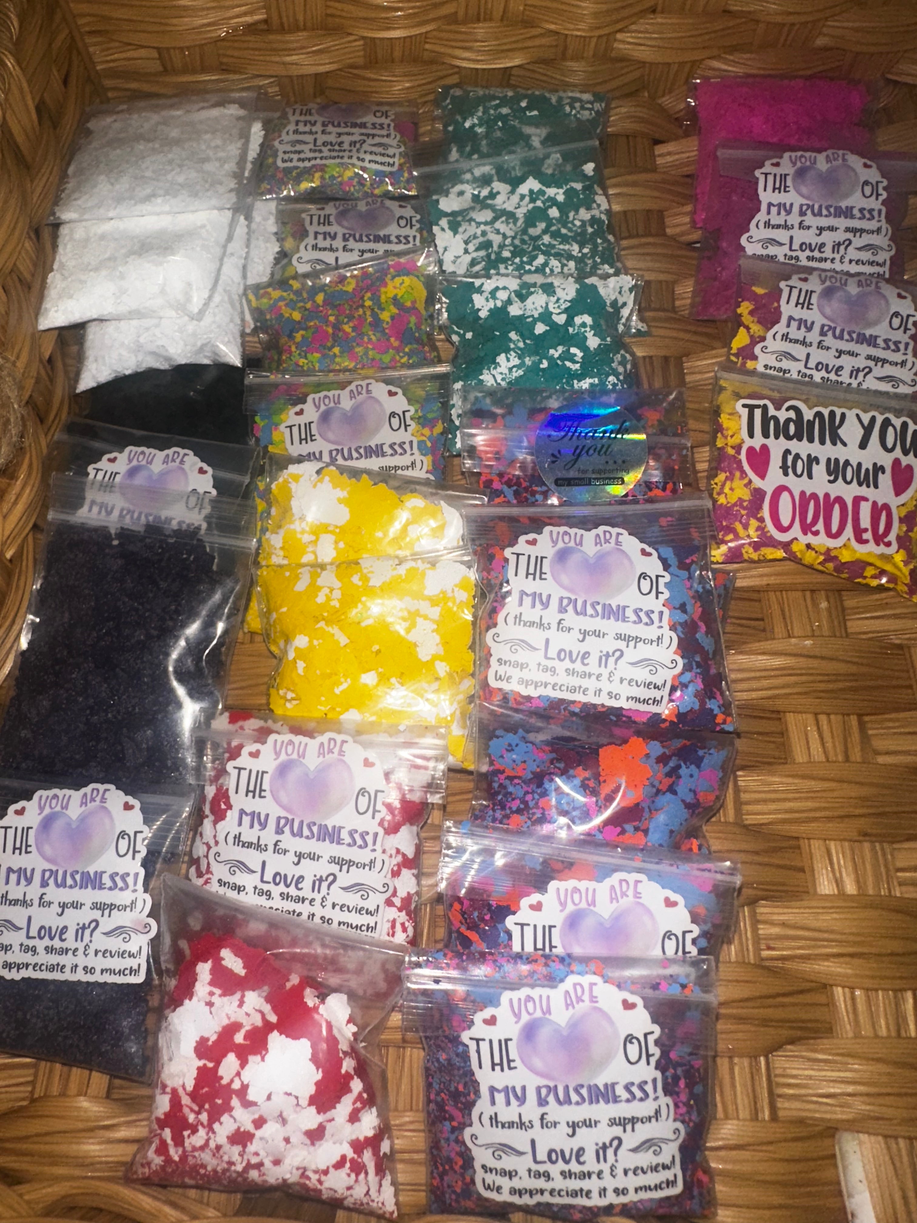 Confetti packs for all garment