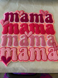 Mama full size iron on Patch for shirt,or hoodie.
