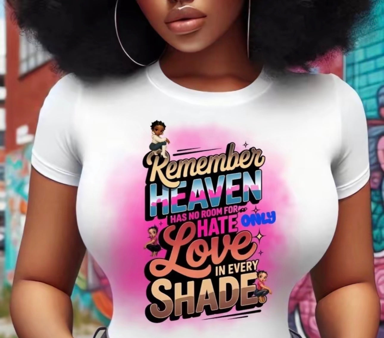 DTF Transfers Remember Heaven has no room for  hate