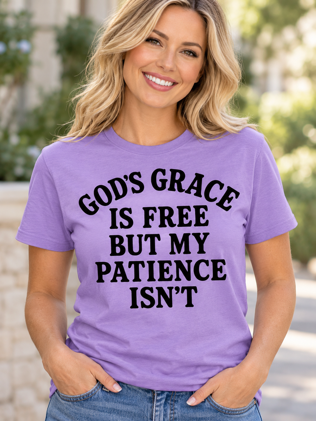 Screen prints Gods Grace is Free but my patience isn’t