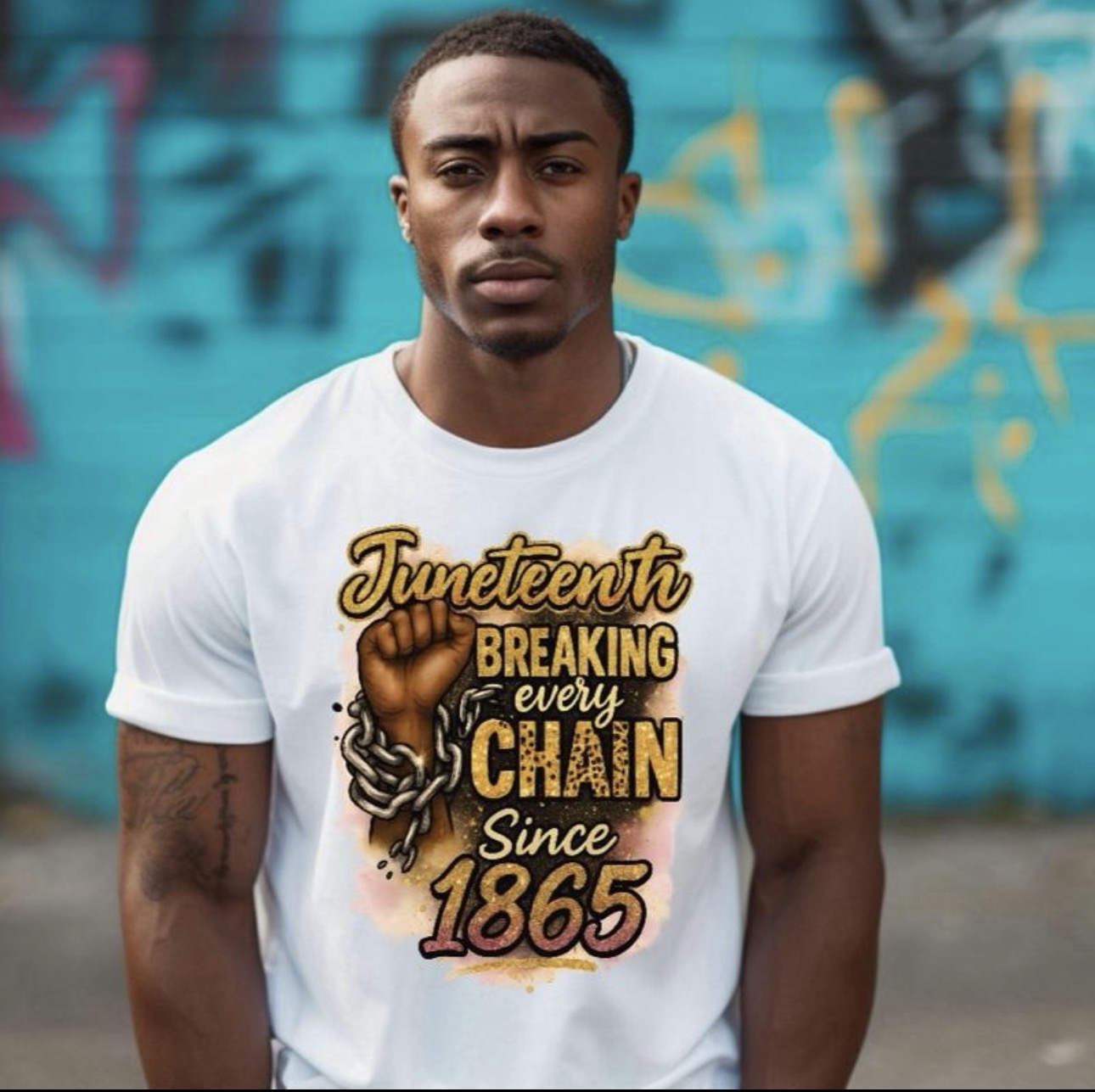 DTF Transfers Juneteenth breaking every chain