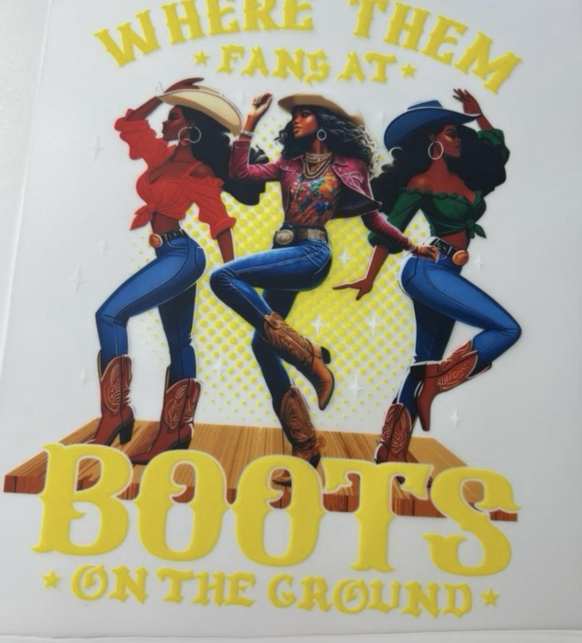 DTF Transfers boots on the ground