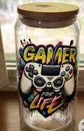 16 ounce gamer glass tumbler
