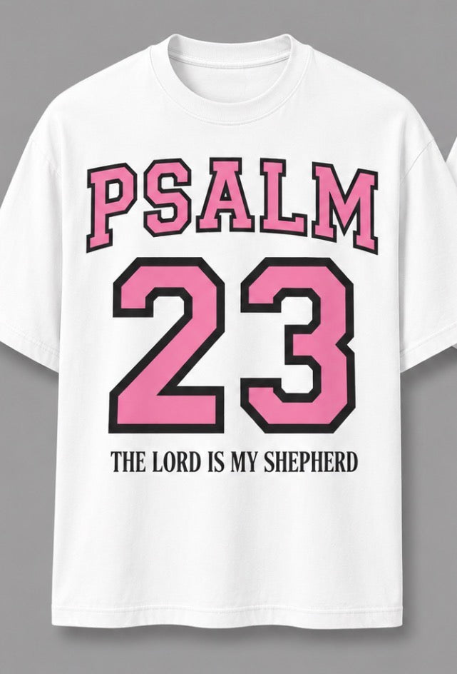 DTF Transfers pink & black Psalm 23