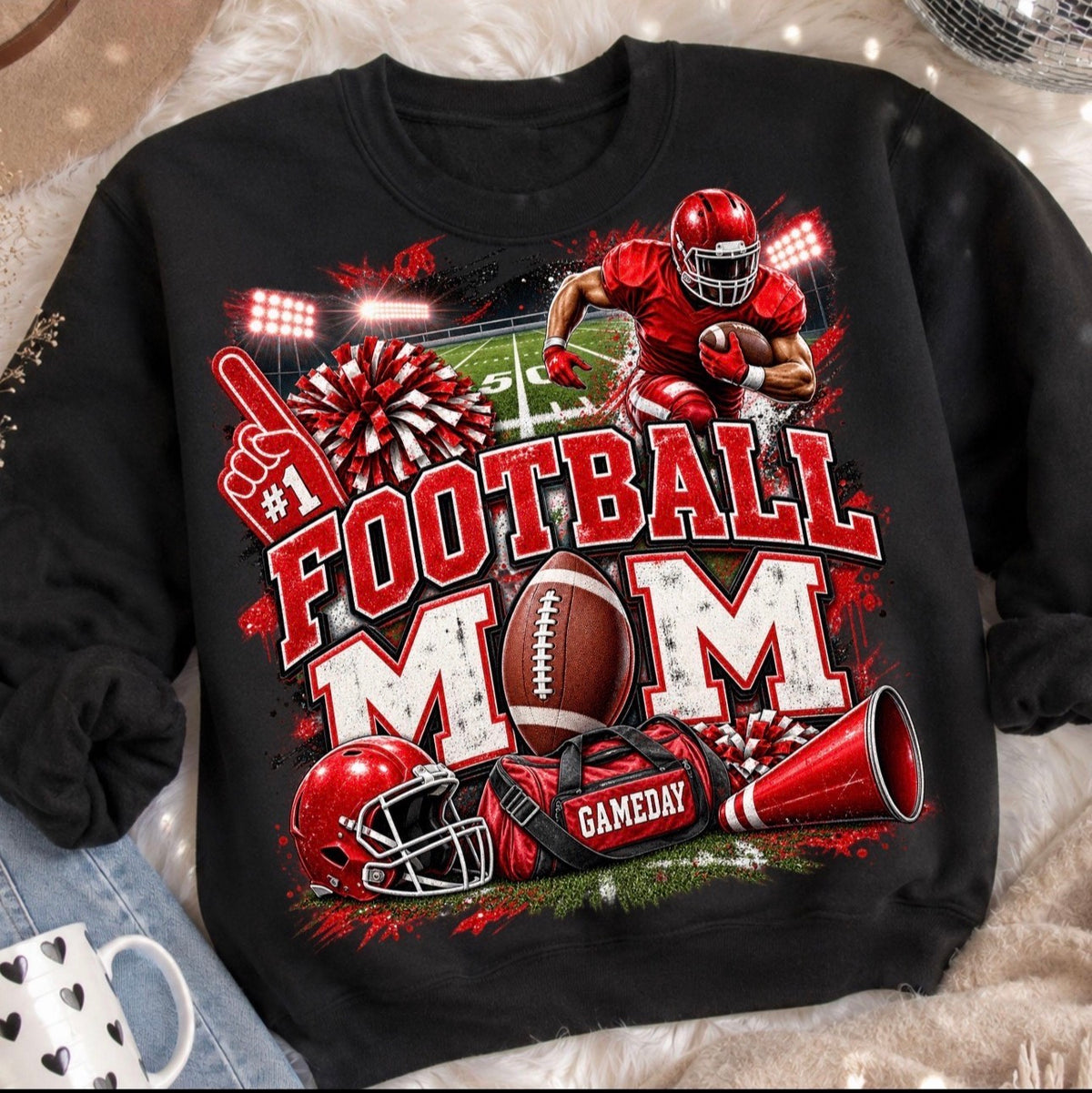 DTF Transfers Foot ball mom