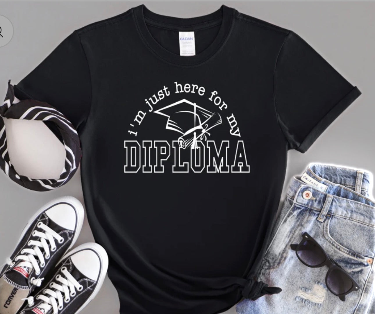 I am just here for my diploma Screen Print hot to peel