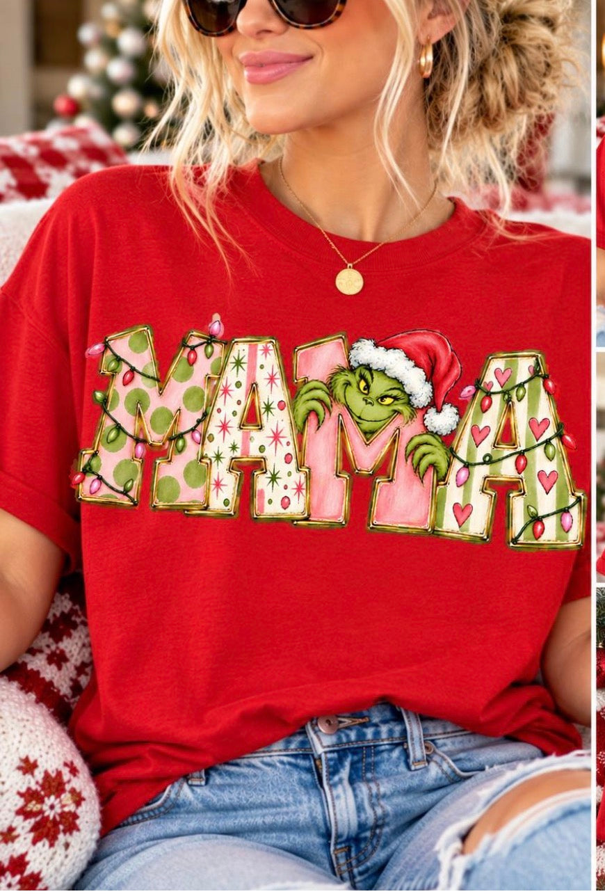 DTF Transfers MAMA Grinch