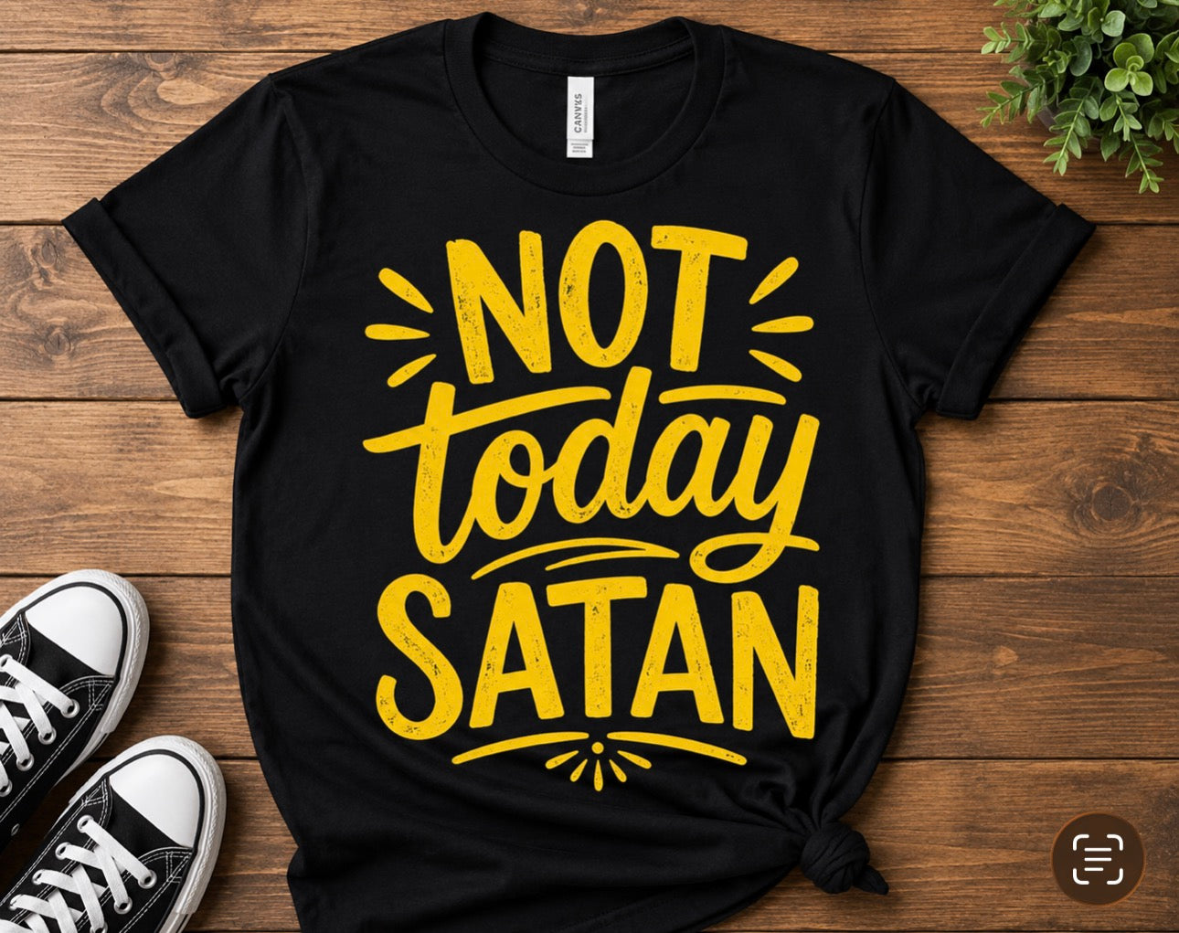 DTF Transfers Not today Satan