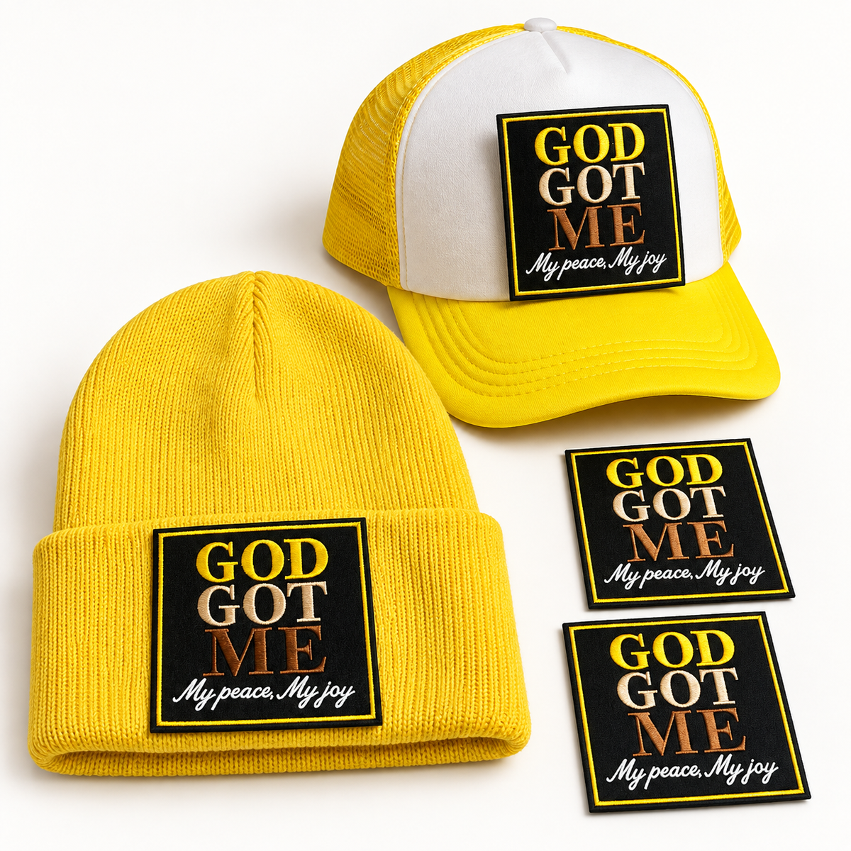 God Got me My Peace My Joy embroidered Patches