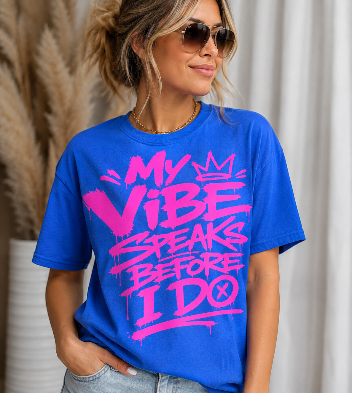 Screen Print Transfers My vibe speaks before I do