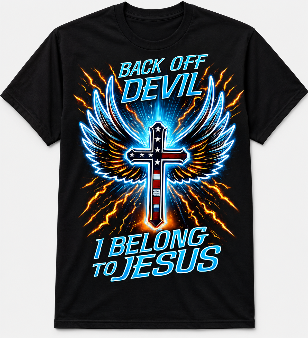 T-shirt Back off Devil I belong to Jesus