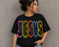 DTF Transfer JESUS this unique design “every letter has a bible verse”